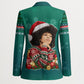 Angela Davis Civil Rights Black History Blazer Ugly Christmas Pattern African American Heritage