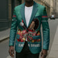 Angela Davis Civil Rights Black History Blazer Ugly Christmas Pattern African American Heritage