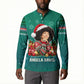 Angela Davis Civil Rights Black History Button Sweatshirt Ugly Christmas Pattern African American Heritage