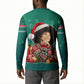 Angela Davis Civil Rights Black History Button Sweatshirt Ugly Christmas Pattern African American Heritage