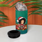 Angela Davis Civil Rights Black History 4 in 1 Can Cooler Tumbler Ugly Christmas Pattern African American Heritage