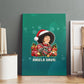 Angela Davis Civil Rights Black History Canvas Wall Art Ugly Christmas Pattern African American Heritage