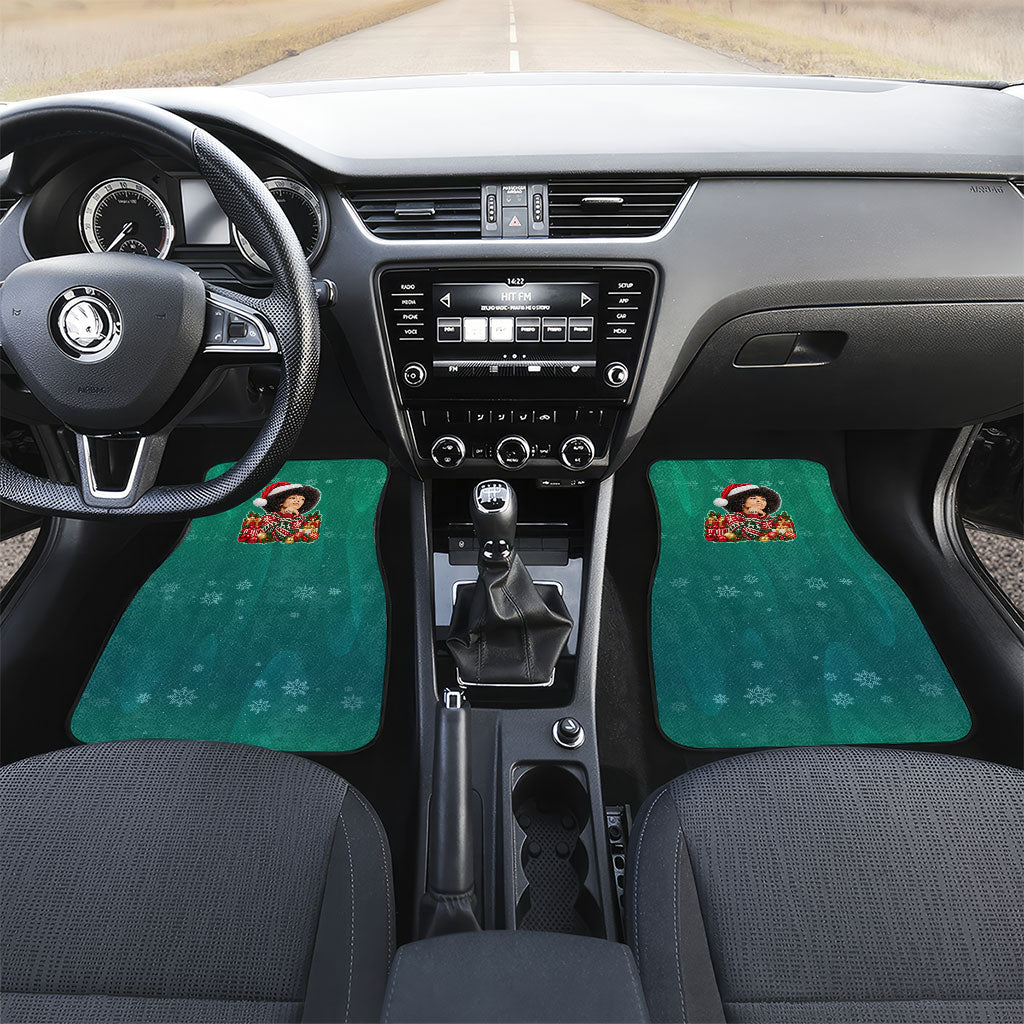 Angela Davis Civil Rights Black History Car Mats Ugly Christmas Pattern African American Heritage