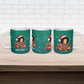 Angela Davis Civil Rights Black History Ceramic Mug Ugly Christmas Pattern African American Heritage