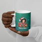 Angela Davis Civil Rights Black History Ceramic Mug Ugly Christmas Pattern African American Heritage