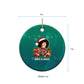 Angela Davis Civil Rights Black History Ceramic Ornament Ugly Christmas Pattern African American Heritage