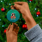 Angela Davis Civil Rights Black History Ceramic Ornament Ugly Christmas Pattern African American Heritage