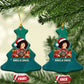 Angela Davis Civil Rights Black History Ceramic Ornament Ugly Christmas Pattern African American Heritage