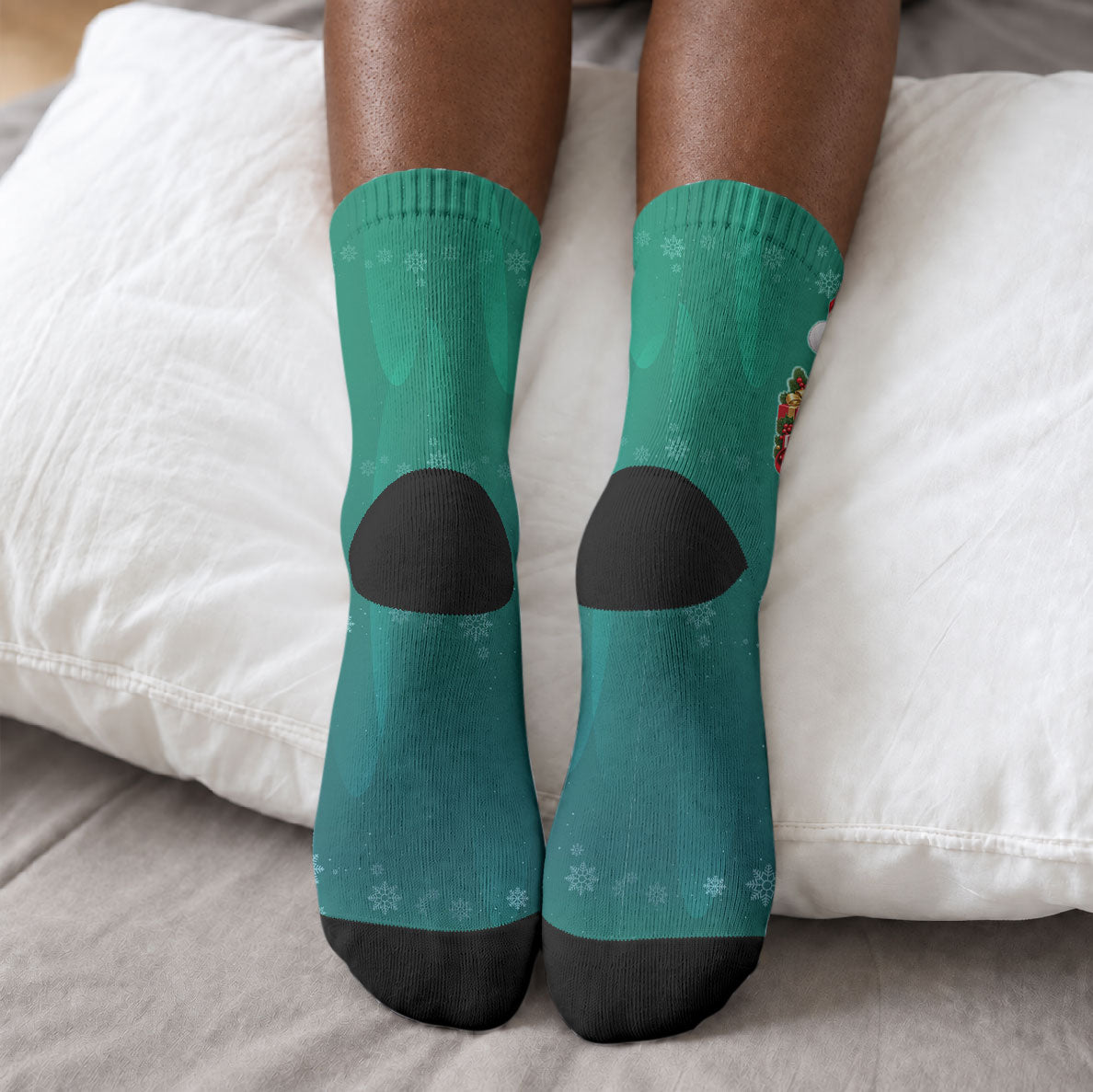 Angela Davis Civil Rights Black History Crew Socks Ugly Christmas Pattern African American Heritage