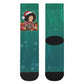 Angela Davis Civil Rights Black History Crew Socks Ugly Christmas Pattern African American Heritage