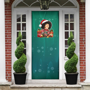 Angela Davis Civil Rights Black History Door Cover Ugly Christmas Pattern African American Heritage