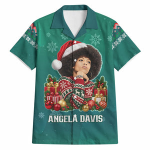 Angela Davis Civil Rights Black History Hawaiian Shirt Ugly Christmas Pattern African American Heritage