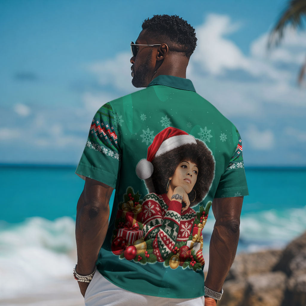 Angela Davis Civil Rights Black History Hawaiian Shirt Ugly Christmas Pattern African American Heritage