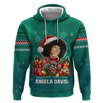 Angela Davis Civil Rights Black History Hoodie Ugly Christmas Pattern African American Heritage