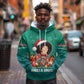 Angela Davis Civil Rights Black History Hoodie Ugly Christmas Pattern African American Heritage