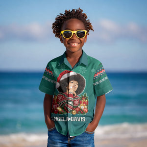 Angela Davis Civil Rights Black History Kid Hawaiian Shirt Ugly Christmas Pattern African American Heritage