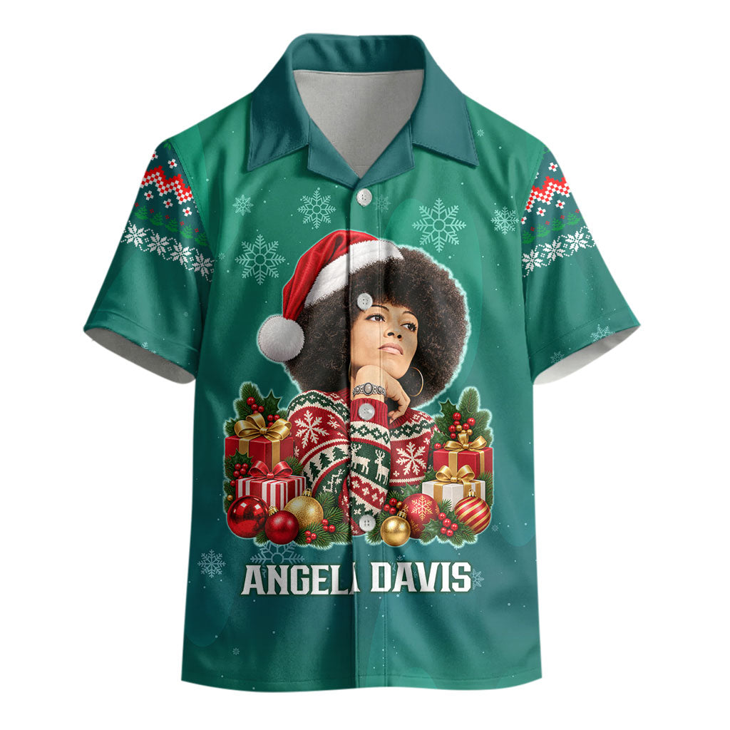 Angela Davis Civil Rights Black History Kid Hawaiian Shirt Ugly Christmas Pattern African American Heritage