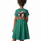 Angela Davis Civil Rights Black History Kid Short Sleeve Dress Ugly Christmas Pattern African American Heritage