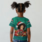 Angela Davis Civil Rights Black History Kid T shirt Ugly Christmas Pattern African American Heritage