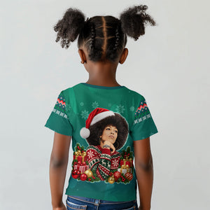 Angela Davis Civil Rights Black History Kid T shirt Ugly Christmas Pattern African American Heritage