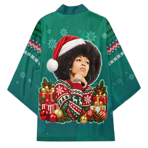 Angela Davis Civil Rights Black History Kimono Ugly Christmas Pattern African American Heritage