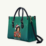 Angela Davis Civil Rights Black History Leather Bag Ugly Christmas Pattern African American Heritage