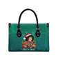 Angela Davis Civil Rights Black History Leather Bag Ugly Christmas Pattern African American Heritage