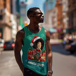 Angela Davis Civil Rights Black History Men Tank Top Ugly Christmas Pattern African American Heritage