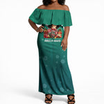 Angela Davis Civil Rights Black History Off Shoulder Maxi Dress Ugly Christmas Pattern African American Heritage