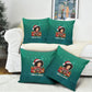 Angela Davis Civil Rights Black History Pillow Cover Ugly Christmas Pattern African American Heritage