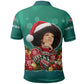 Angela Davis Civil Rights Black History Polo Shirt Ugly Christmas Pattern African American Heritage