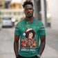 Angela Davis Civil Rights Black History Polo Shirt Ugly Christmas Pattern African American Heritage