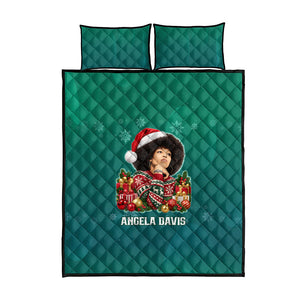 Angela Davis Civil Rights Black History Quilt Bed Set Ugly Christmas Pattern African American Heritage