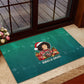 Angela Davis Civil Rights Black History Rubber Doormat Ugly Christmas Pattern African American Heritage