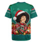 Angela Davis Civil Rights Black History Rugby Jersey Ugly Christmas Pattern African American Heritage