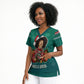 Angela Davis Civil Rights Black History Scrub Top Ugly Christmas Pattern African American Heritage