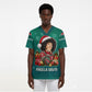 Angela Davis Civil Rights Black History Scrub Top Ugly Christmas Pattern African American Heritage