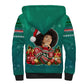 Angela Davis Civil Rights Black History Sherpa Hoodie Ugly Christmas Pattern African American Heritage