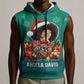 Angela Davis Civil Rights Black History Sleeveless Hoodie Ugly Christmas Pattern African American Heritage