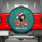 Angela Davis Civil Rights Black History Spare Tire Cover Ugly Christmas Pattern African American Heritage