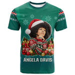 Angela Davis Civil Rights Black History T shirt Ugly Christmas Pattern African American Heritage
