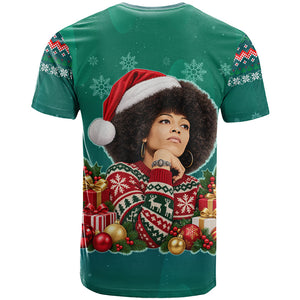 Angela Davis Civil Rights Black History T shirt Ugly Christmas Pattern African American Heritage