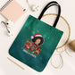 Angela Davis Civil Rights Black History Tote Bag Ugly Christmas Pattern African American Heritage