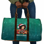 Angela Davis Civil Rights Black History Travel Bag Ugly Christmas Pattern African American Heritage