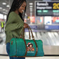 Angela Davis Civil Rights Black History Travel Bag Ugly Christmas Pattern African American Heritage
