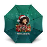 Angela Davis Civil Rights Black History Umbrella Ugly Christmas Pattern African American Heritage
