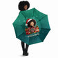 Angela Davis Civil Rights Black History Umbrella Ugly Christmas Pattern African American Heritage