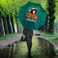 Angela Davis Civil Rights Black History Umbrella Ugly Christmas Pattern African American Heritage
