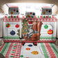 Madagascar Christmas Back Car Seat Cover Lemur Santa Hat Holiday Tree - African Pride