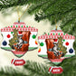 Madagascar Christmas Ceramic Ornament Lemur Santa Hat Holiday Tree - African Pride